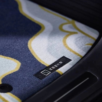 2021- Zeekr001 Landschapsvoetmat tapijtoppervlak Automotive met Leopard Design Style