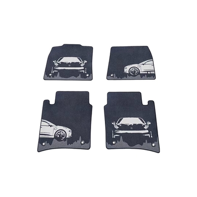 3PCS ZEEKR Auto Fitment Silhouette Art Voet Kussen Dekbed Oppervlak Innovatief ontwerp