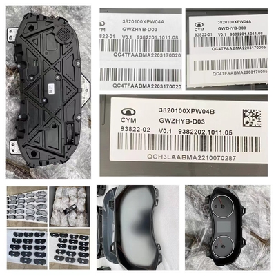 OEM 3820101XPW13A Auto Instrument Cluster Assembly voor Great Wall Gun Off-road Edition