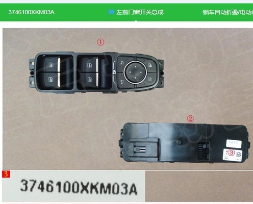 Grote muur tank 300 Auto bestuurder Voorkracht Elektrische vensterlift schakelaar 3746100XKM03 OE NO