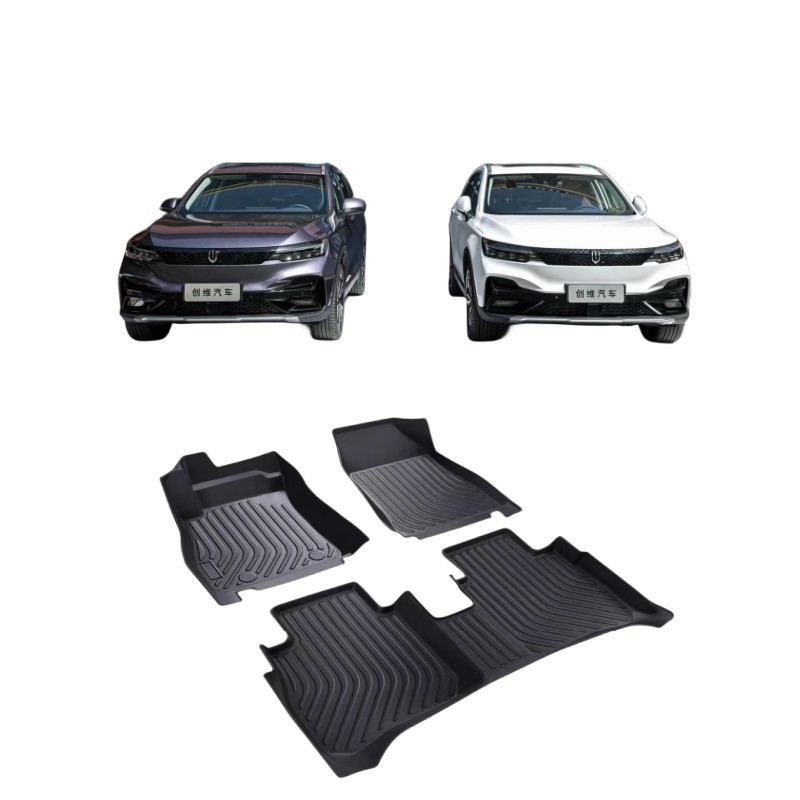 Volledig omgeven dubbele anti-slip tapijt auto voet mat voor Skyworth EV6 en Skywell ET5