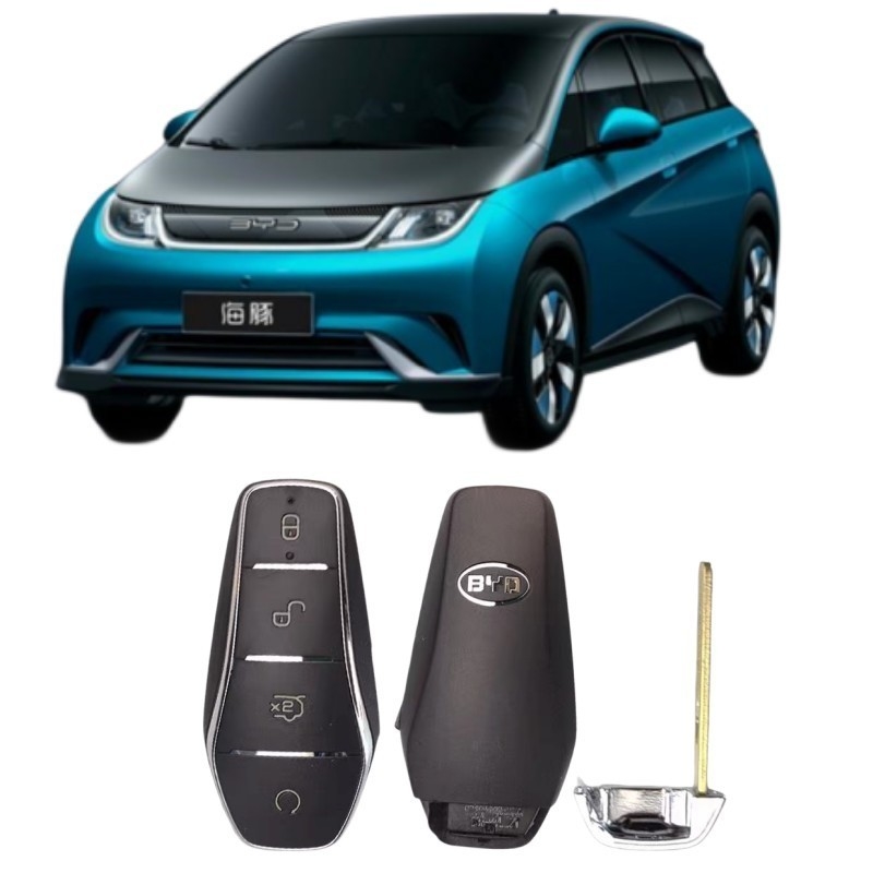 Plastic Toepassen BYD Qin plus Dolfijn Autosleutel Bijpassende e2 Tang Han Auto Intelligent Yuan Song plusdmi Afstandsbediening Sleutel